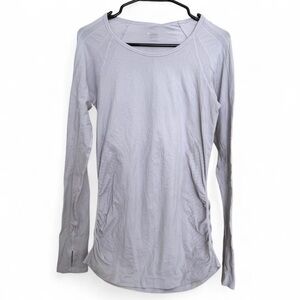 Athleta Lavender/Lilac Momentum Long Sleeve Athletic/Workout Shirt - Small